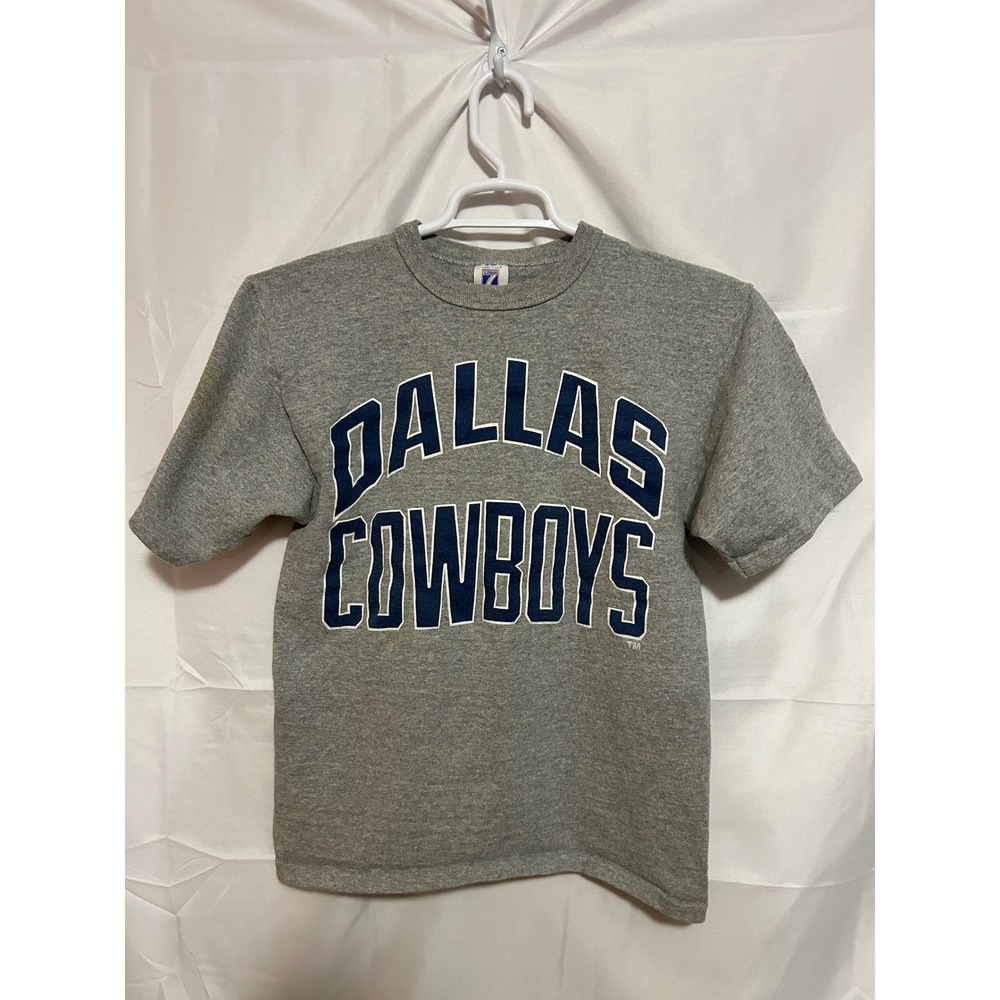 Vintage‎ Dallas Cowboys Logo 7 T Shirt USA Single Stitch Gray Size M NFL